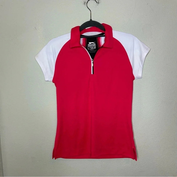 Slazenger Golf Zip Up Polo XS - Picture 1 of 5